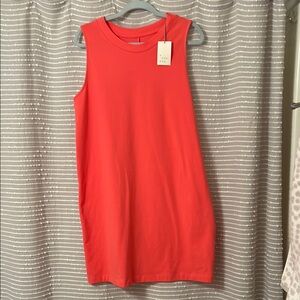 Sleeveless Coral Dress